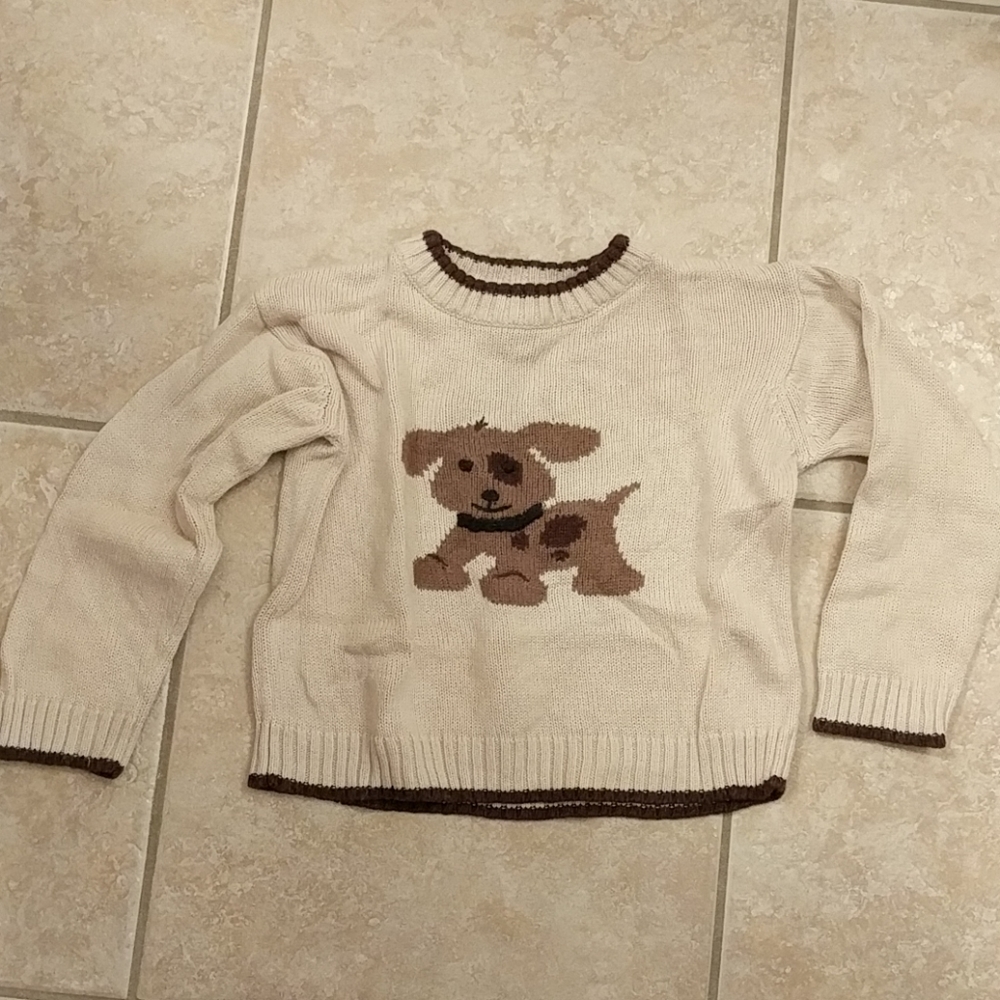 Boy's puppy dog sweater